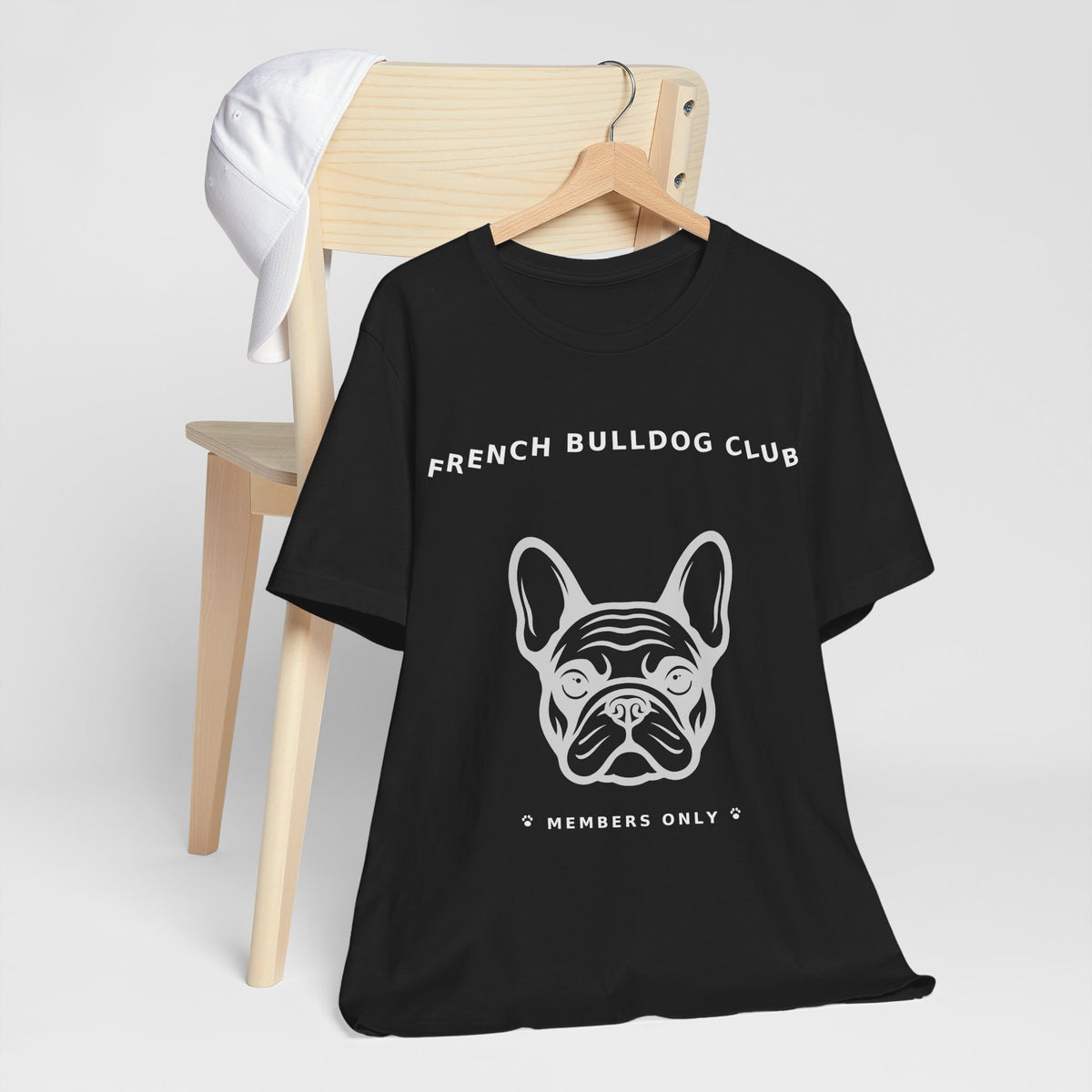 French Bulldog Outline Tee — Black Edition