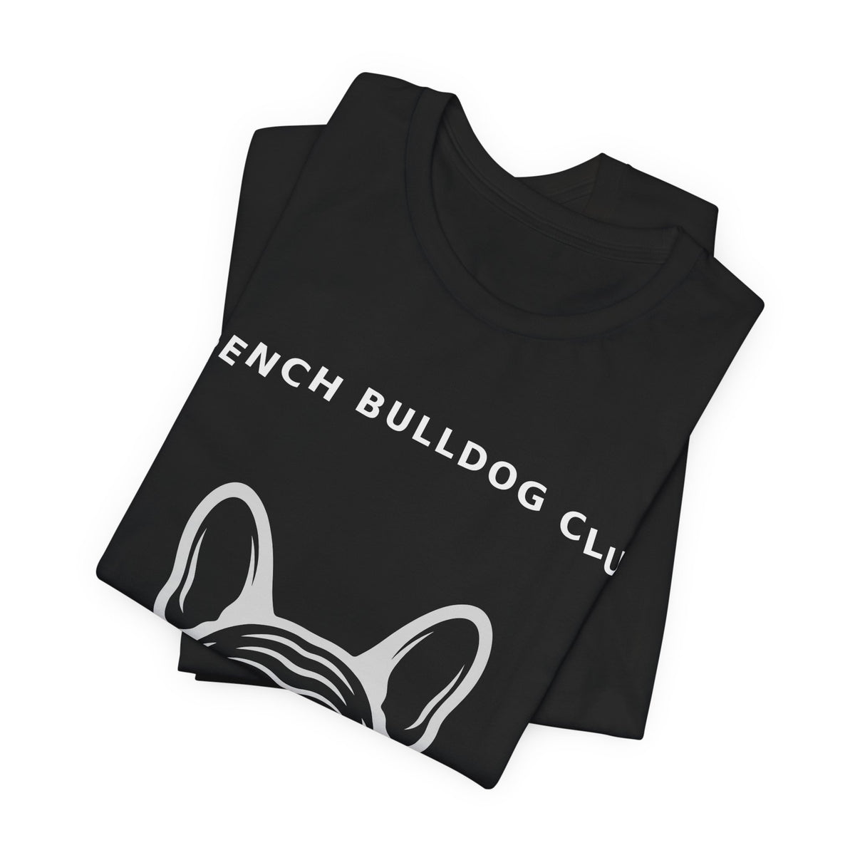French Bulldog Outline Tee — Black Edition