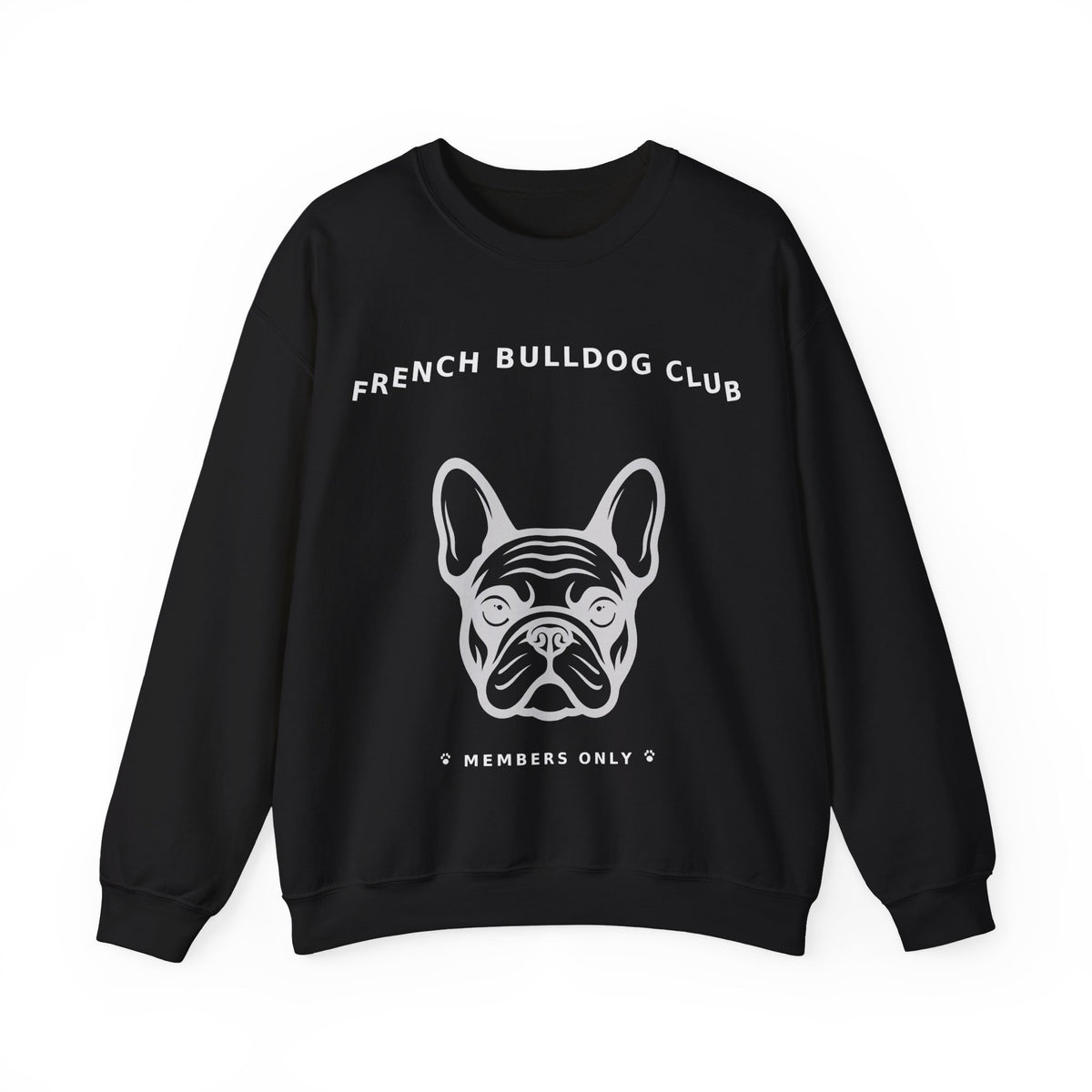 French Bulldog Club Crewneck Sweatshirt — Black Edition
