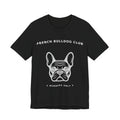 French Bulldog Outline Tee — Black Edition