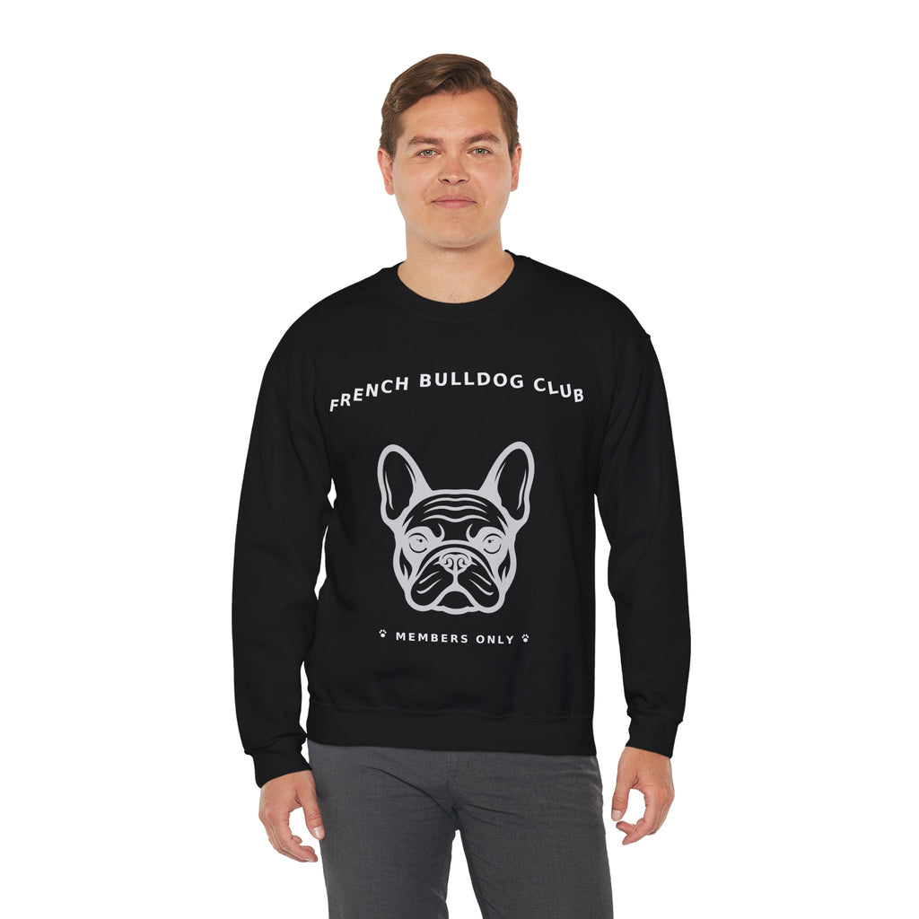 French Bulldog Club Crewneck Sweatshirt — Black Edition