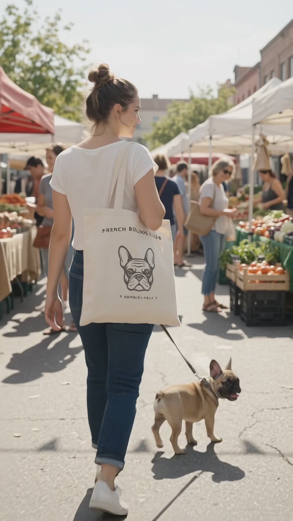 French Bulldog Club Natural Tote Bag